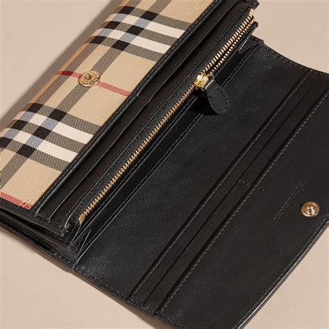 leather burberry wallet